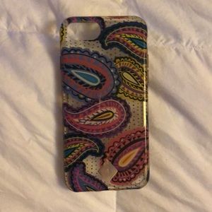 Clear paisley phone case